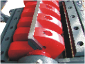 Access to rotor and stator knives